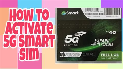 how to activate smart 5g sim card|how to activate new sim card.